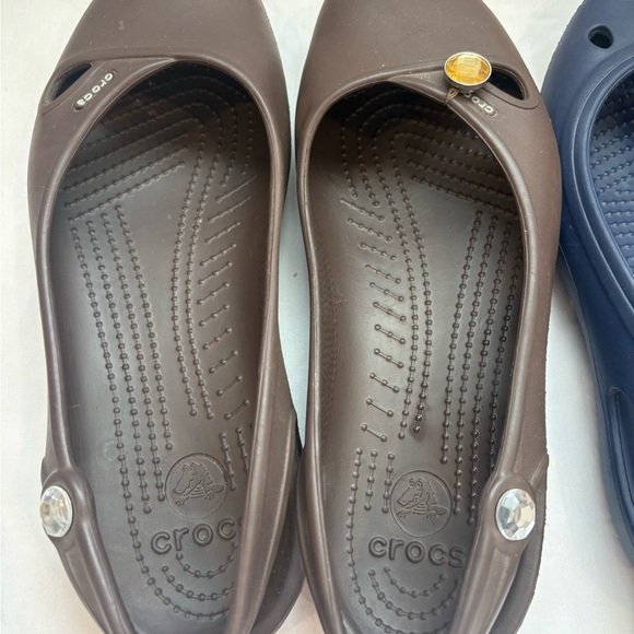 Set of three women’s croc flats size 10 - Picture 2 of 15